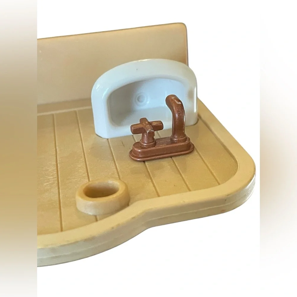 Sylvanian Families Calico Critters Dollhouse Bathroom Sink Wall Vanity‎ Replace